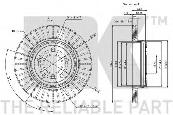NK 311561 Brake Disc
